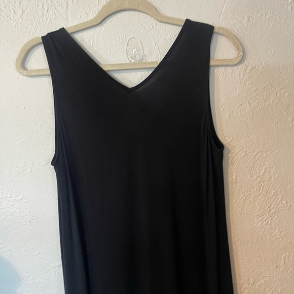 Soma Maxi Black Sleeveless Dress With Slit On Side - Picture 5 of 7